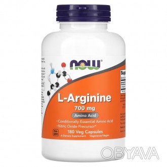 Л-Аргінін Now Foods L-Arginine 700 мг 180 капсул:
Бренд NOW - з 1968 року експер. . фото 1
