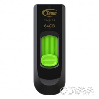 Флеш-накопичувач USB3.2 64GB Team C145 Green 
 
Отправка данного товара производ. . фото 1