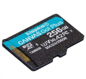 Карта пам`яті MicroSDXC 256GB UHS-I/U3 Class 10 Kingston Canvas Go! Plus R170/W9. . фото 3