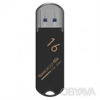 Флеш-накопичувач USB3.1 16GB Team C183 Black 
 
Отправка данного товара производ. . фото 1
