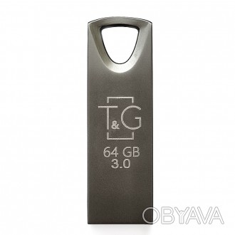 Флеш-накопичувач USB3.0 64GB TG 117 Metal Series Black 
 
Отправка данного товар. . фото 1
