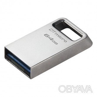 Флеш-накопичувач USB3.2 64GB Kingston DataTraveler Micro 
 
Отправка данного тов. . фото 1