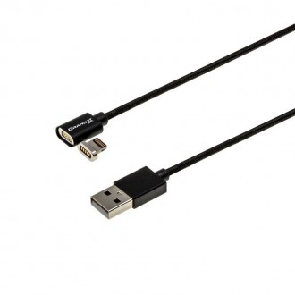Кабель Grand-X USB-Lightning, магнітний, 1м, Black 
 
Отправка данного товара пр. . фото 5