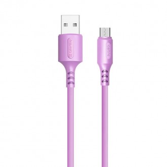 Кабель ColorWay USB-microUSB, soft silicone, 2.4А, 1м, Purple 
 
Отправка данног. . фото 3