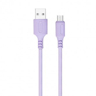 Кабель ColorWay USB-microUSB, soft silicone, 2.4А, 1м, Purple 
 
Отправка данног. . фото 2