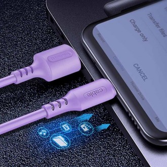 Кабель ColorWay USB-microUSB, soft silicone, 2.4А, 1м, Purple 
 
Отправка данног. . фото 7