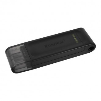 Флеш-накопичувач USB3.2 64GB Type-C Kingston DataTraveler 70 Black 
 
Отправка д. . фото 3