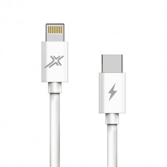 Кабель Grand-X USB-C-Lightning, Power Delivery, 20W, 1м, White 
 
Отправка данно. . фото 2