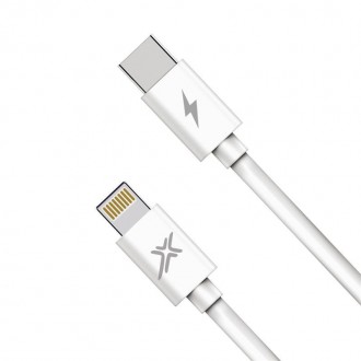 Кабель Grand-X USB-C-Lightning, Power Delivery, 20W, 1м, White 
 
Отправка данно. . фото 3