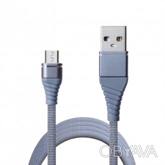 Кабель Grand-X USB-microUSB, Cu, 2.1A, 1.2м Grey 
 
Отправка данного товара прои. . фото 1