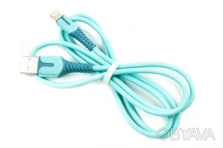 Кабель Dengos USB-Lightning 1м Blue 
 
Отправка данного товара производиться от . . фото 1