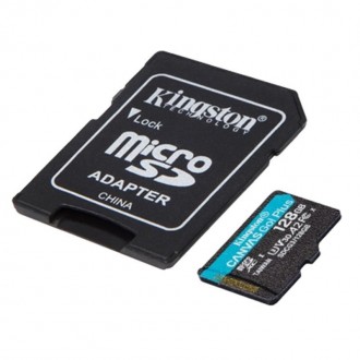 Карта пам`яти MicroSDXC 128GB UHS-I/U3 Class 10 Kingston Canvas Go! Plus R170/W9. . фото 3