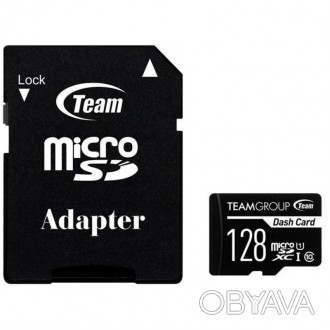 Карта пам`ятi MicroSDXC 128GB UHS-I Class 10 Team Dash Card + SD-adapter 
 
Отпр. . фото 1