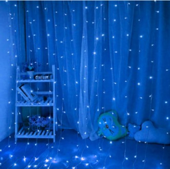 
Гірлянда штора водоспад новорічна на вікно Xmas LED 3M*2M 320-B Синя
 
 
Світло. . фото 6