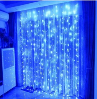
Гірлянда штора водоспад новорічна на вікно Xmas LED 3M*2M 320-B Синя
 
 
Світло. . фото 2