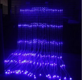 
Гірлянда штора водоспад новорічна на вікно Xmas LED 3M*2M 320-B Синя
 
 
Світло. . фото 5