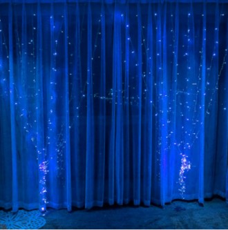
Гірлянда штора водоспад новорічна на вікно Xmas LED 3M*2M 320-B Синя
 
 
Світло. . фото 9