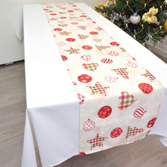 Стильна доріжка на стіл із новорічним малюнком для тих, хто любить вишукані та 
. . фото 3