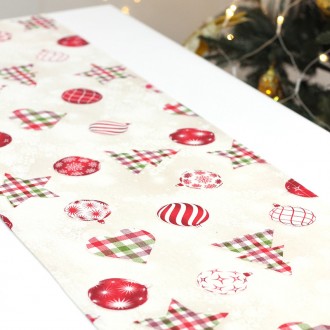 Стильна доріжка на стіл із новорічним малюнком для тих, хто любить вишукані та 
. . фото 2