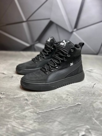 Зимові черевики Puma замш чорний. Киев. фото 1 Зимові черевики Puma замш чорний. Киев. фото 1