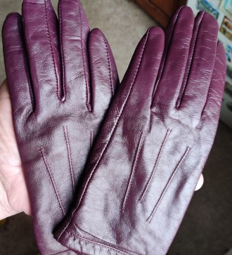 Кожаные перчатки Next, размер-medium, ширина-8см, средний палец-8.5см, длина-22с. . фото 5
