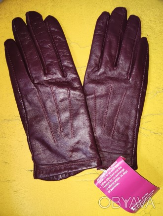 Кожаные перчатки Next, размер-medium, ширина-8см, средний палец-8.5см, длина-22с. . фото 1