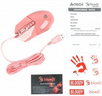 Мишка A4Tech Bloody P91s RGB Pink USB 
 
Отправка данного товара производиться о. . фото 6