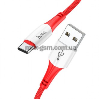 Кабель для передачі даних USB – Type-C, 1 м, ABS + TPE + нейлонова оплетка, стру. . фото 2