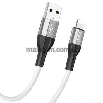 USB-кабель для зарядки и передачи данных Lightning, 1 м, силиконовый и алюминиев. . фото 2