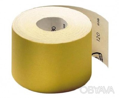  Наждачная бумага зерно 320 (желтая) 50м Наждачная (шлифовальная) лента использу. . фото 1