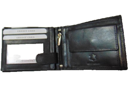 Мужской кожаный кошелек из гладкой натуральной кожи
2 отделения для купюр 
14 ка. . фото 5