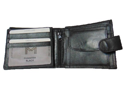 Мужской кожаный кошелек из гладкой натуральной кожи
2 отделения для купюр 
13 ка. . фото 3