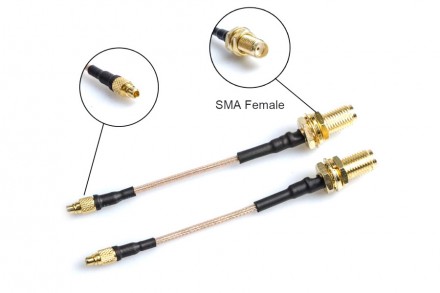 Антенный кабель AKK MMCX - SMA Female 8 см. . фото 3
