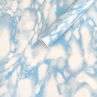 Самоклеющаяся пленка голубой мрамор 0,45х10м (36019)
Пленка на самоклейке идеаль. . фото 2