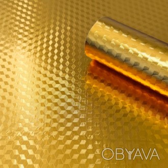 Самоклеющаяся пленка 3д кубы золото 0,40х10м (MM-6008-1)
Пленка на самоклейке ид. . фото 1