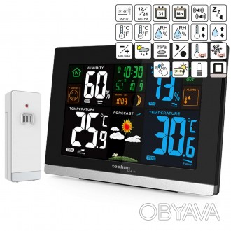 Метеостанція Technoline WS6462 Black (WS6462). . фото 1 Виробнику вдалося забезпечити Technoline WS6462 максимальним функціоналом для ме. . фото 1
