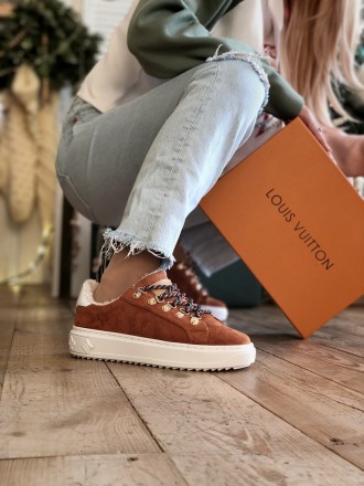 Кроссовки женские коричневые зимние Louis Vuitton TIME OUT ESCALE (05246). Київ. фото 1 Кроссовки женские коричневые зимние Louis Vuitton TIME OUT ESCALE (05246). Київ. фото 1