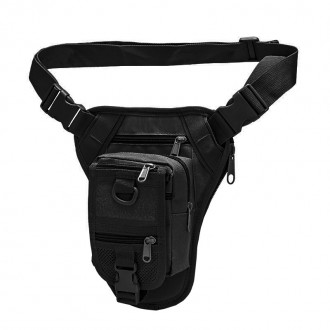 Сумка тактическая на пояс AOKALI Outdoor A176 (Black) однотонная спортивная арме. Київ. фото 1 Сумка тактическая на пояс AOKALI Outdoor A176 (Black) однотонная спортивная арме. Київ. фото 1
