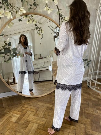 Посмотреть все товары в категории: Пижама из редкого турецкого мраморного велюра. . фото 8