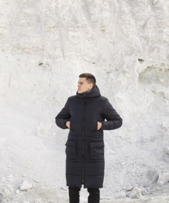 
 Чоловіча зимова
куртка виготовлена ​​з європейської плащової тканини. Використ. . фото 3