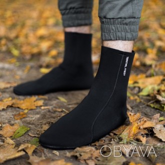
 Тактичні неопренові шкарпетки чорні 
З неопреновими шкарпетками ноги завжди бу. . фото 1