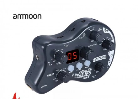 Гитарный процессор Amoon pockrock для электрогитары черный. 
Ammoon PockRock - ц. . фото 2