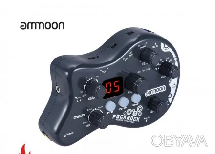 Гитарный процессор Amoon pockrock для электрогитары черный. 
Ammoon PockRock - ц. . фото 1