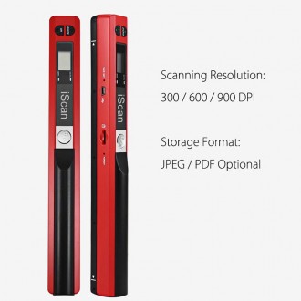 
Сканер портативный ручной iScan mini, А4, до 900 DPI 32 Bit, SD до 32Гб, USB + . . фото 6