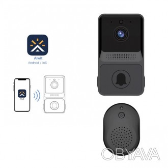 Видеодомофон WiFi автономный 480p KKMOON Aiwit Z20, ИК подсветка, облако, 2х сто