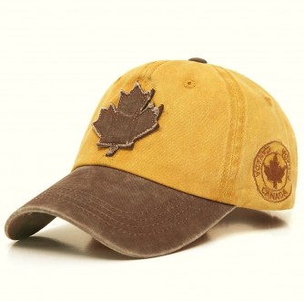 Кепка Бейсболка Canada, Maple leaf (Канада, Кленовый лист) с изогнутым козырьком. . фото 7