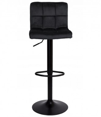 Барный стул хокер велюровый Hoker MONZO. Цвет черный с черной ножкой.
Элегантный. . фото 3