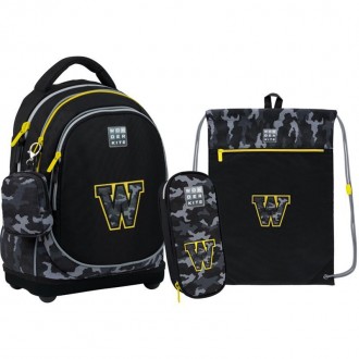 Набір рюкзак Kite + пенал + сумка для взуття SET_WK22-724S-2 W camo. Київ. фото 1 Набір рюкзак Kite + пенал + сумка для взуття SET_WK22-724S-2 W camo. Київ. фото 1