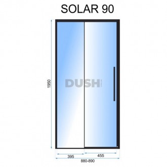 Solar Black Mat - это выразительная, но вневременная и современная душевая дверь. . фото 5