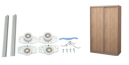 Комплект раздвижной системы для шкафа-купе Новатор Омега 60 для 1-ой двери
 
Сис. . фото 6